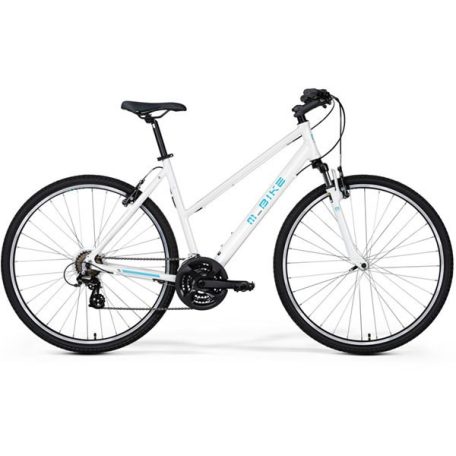 M-Bike Crs-10V Női, Fehér/Kék, 52Cm cross trekking kerékpár