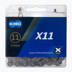Lánc KMC X11 11s 1/2 x 11/128 118L ezüst