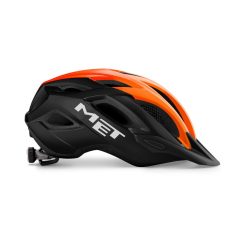   MET Crossover kerékpáros sisak [fényes fekete-narancs, 60-64 cm (XL)]