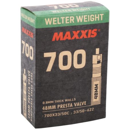 Belső Maxxis 700X33/50C WELTER WEIGHT Preszta szelepes 48mm 128g