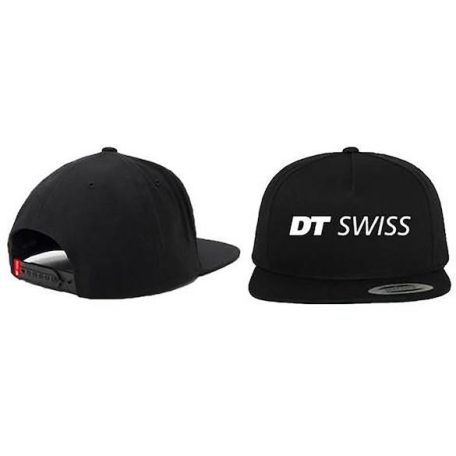 Baseball sapka DT Swiss fekete snapback fehér logo