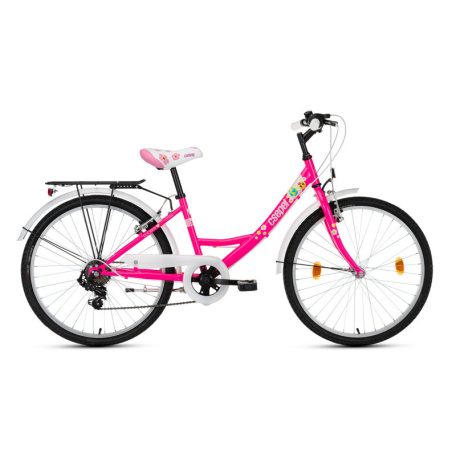 Csepel kerékpár FLORA 24" 6SP 23 NEONPINK