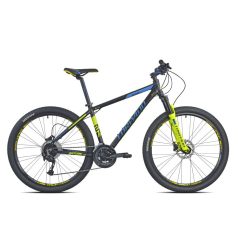   MTB Kerékpár Torpado T770 27,5" SATURN 24seb. 49cm fekete/kék/fluo sárga SHIMANO ALIVIO 8X3 V-fékkel(21T77049)