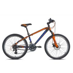   Kerékpár Torpado T605 24"Jaguaro 21v kék/fekete/narancs ALLUMINIO SHIMANO ALTUS EF-41 7x3 (22T)