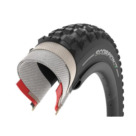 Külső Pirelli Scorpion™ E-MTB R(hátsó) 29" x 2,6 (65-622) Tubeless ready(belső nélküli) fold., defektvédelem: HyperWALL™