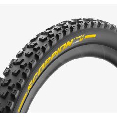   Külső Pirelli Scorpion DH M, 27,5 x 2,5, Tubeless ready(belső nélküli), sárga felírattal 