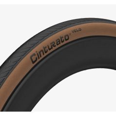   Külső Pirelli Cinturato™ Velo CLASSIC, TLR tubeless ready 26-622 127 TPI, fold. defektvédelem:  Armour Tech™ - BARNA/FEKETE