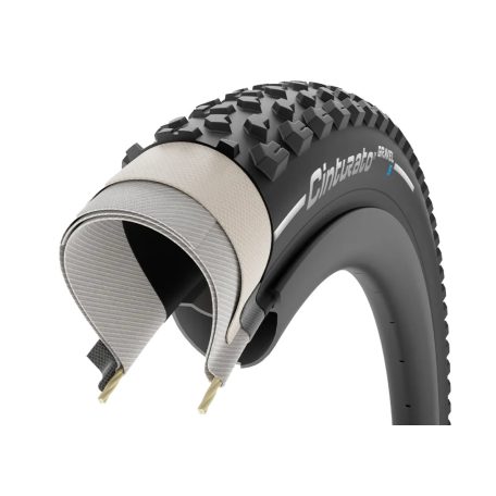 Külső Pirelli Cinturato™ GRAVEL S TLR tubeless ready 45-622, 60 TPI fold. defektvédelem: TechWALL