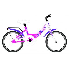   Kerékpár Esperia lány 4400D MONVISO 24" fuxia ACÉL - Shimano TX35 6V V-Fékes
