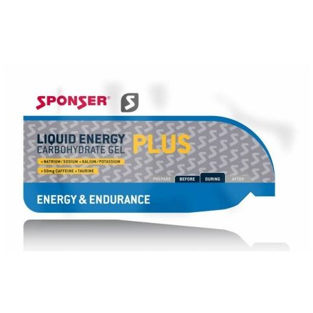 Sponser Liquid Energy Plus gél 35g, tasakos, natúr (enyhén mézes)