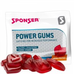   Sponser Power Gums gumicukor, koffeinnel 75g, Vegyes gyümölcs