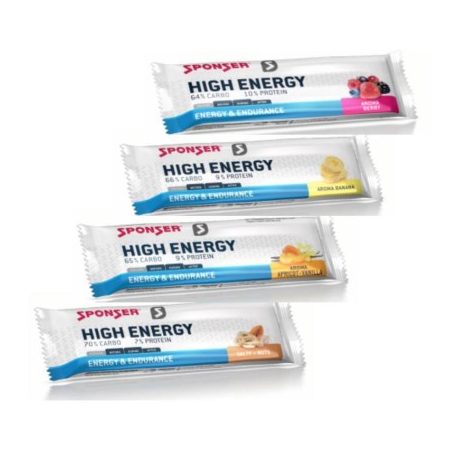 Sponser High Energy energia szelet, Sárgabarack/Vanília 45g