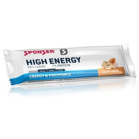 Sponser High Energy energia szelet, Sós mogyoró 45g