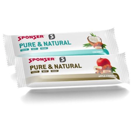 Sponser Pure & Natural energia szelet 50g, alma-fahéj