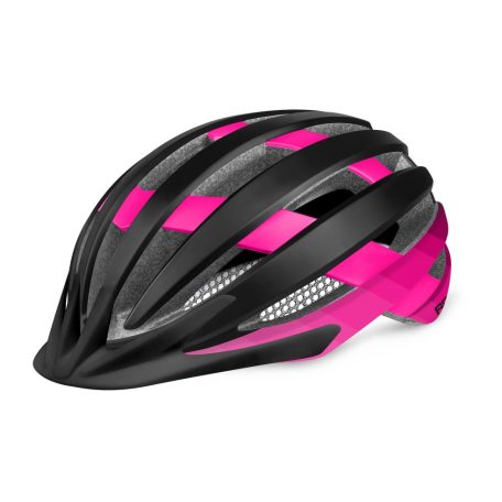 Bukósisak R2 VENTU ATH27D/S Inmold, pink/fekete (52 - 56 cm)