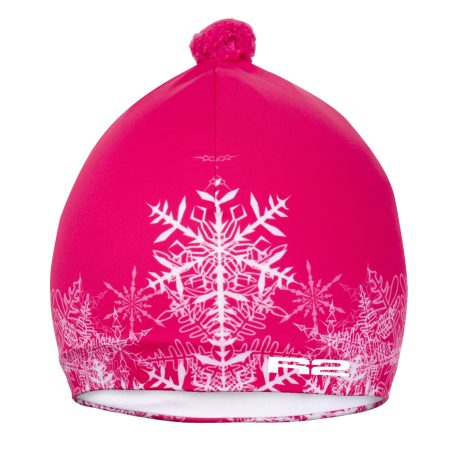 Sapka R2 ICY (Melegebb kétrétegű), PINK,rózsaszín/fehér, S-es (52,5 - 55 cm) - ATK10C/S