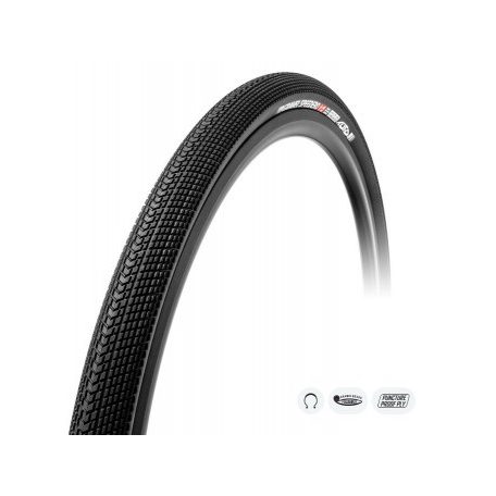 Külső TUFO Gravel Speedero, TLR, tubeless 40-622(700x40C), 430gr. 2-5 bar (30-70 p.s.i.) - szövetsűrűség: 210 / 375 TPI - FEKETE