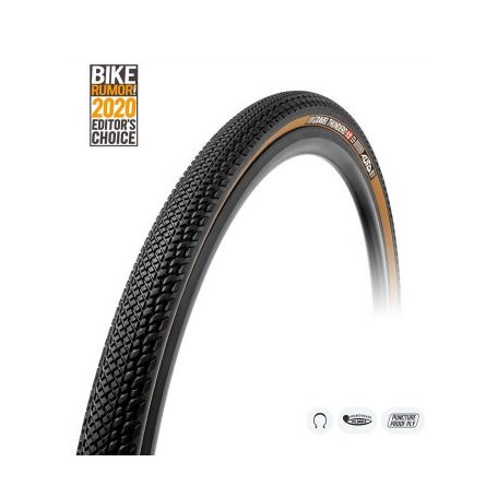 Külső TUFO Gravel Thundero, TLR, tubeless 44-622(700x44C), 390gr. 2-5 bar (30-70 p.s.i.) - - szövetsűrűség: 210 / 375 TPI - FEKETE/BEIGE