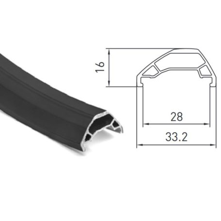 Kerékszett Gipiemme NISI T1-24L 26" (19-559) fekete, MENETES AGGYAL, V-FÉKES, GYORSZÁRAS