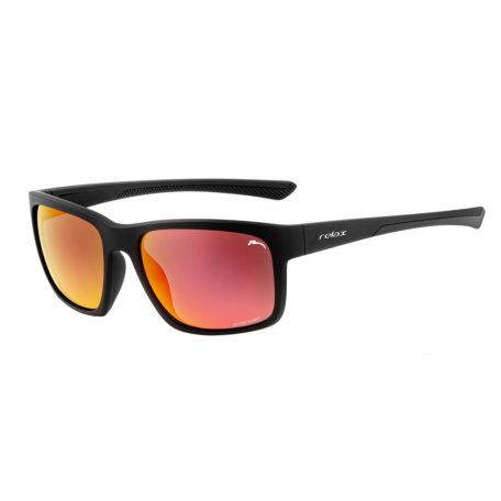 Szemüveg RELAX Peaks R2345C, 100% UV protection A,B,C. polarizált, LENCSE: NARANCS, KERET: FEKETE, (MÉRET: 58-18-137)