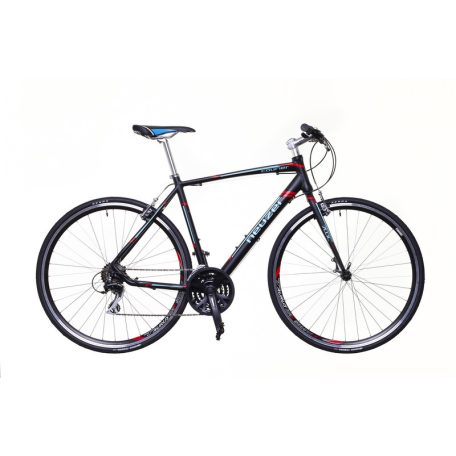 Courier Fekete/Türkiz-Piros 59 Cm Matt Fitness Kerékpár