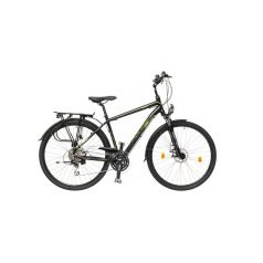  NEUZER Firenze 200 disc férfi fekete/ zöld-szürke matt 19 elemes világítással Trekking Kerékpár