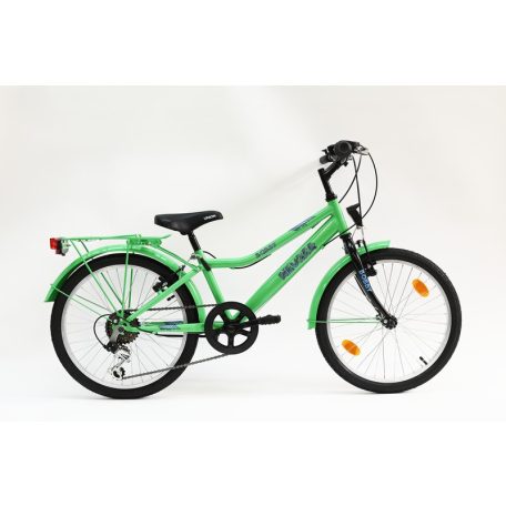 Bobby 20 City Neonzöld/Fekete- Kék Gyerek Kerékpár